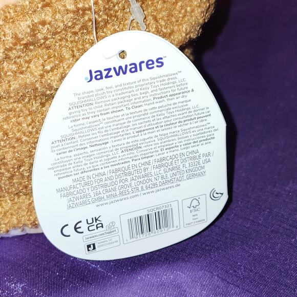 BLACK FRIDAY SALE Squishmallows Plush Sherpa Hoodie series, Sherman Sloth, NWT - Picture 4 of 13